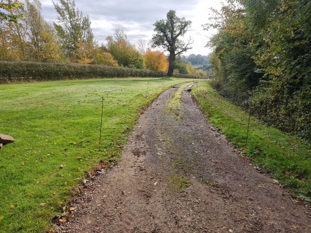 This is a large driveway which is just about to have a tar and chip driveway installed on by Faversham Driveways